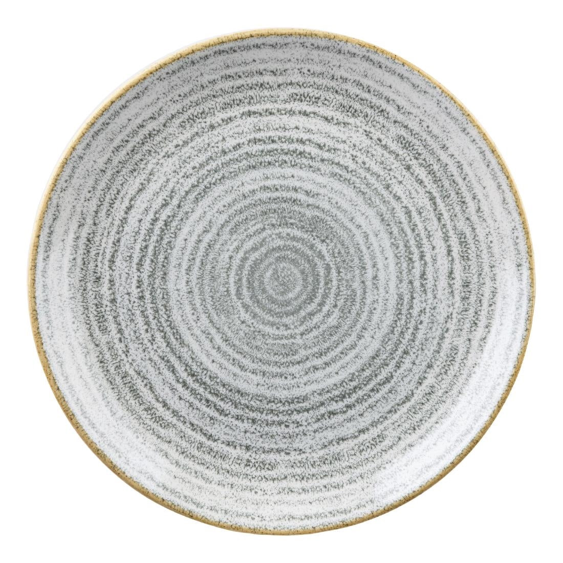 Churchill Studio Prints Homespun Stone Grey Coupe Plate 217mm • PAS-DA270