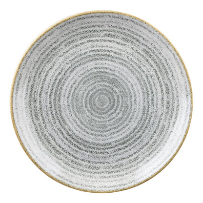 Churchill Studio Prints Homespun Stone Grey Coupe Plate 165mm • PAS-DA271