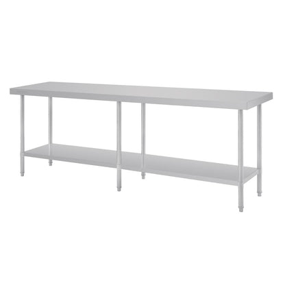 Vogue Premium Stainless Steel Table 2400mm • PAS-DA333