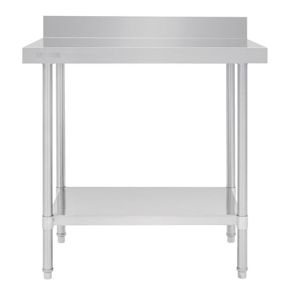 Vogue Premium Stainless Steel Table with Splashback 1200mm • PAS-DA339