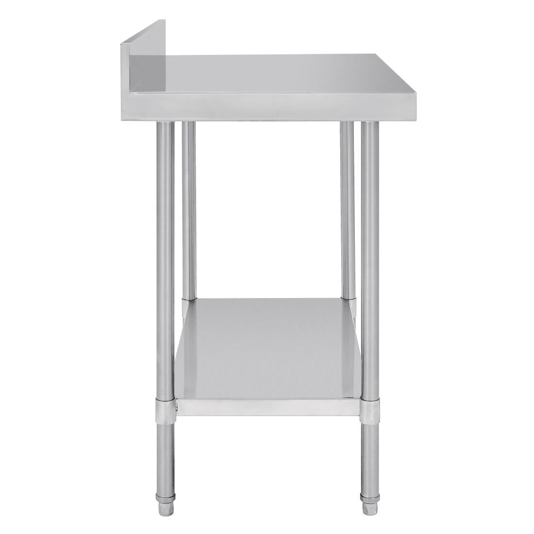 Vogue Premium Stainless Steel Table with Splashback 1200mm • PAS-DA339