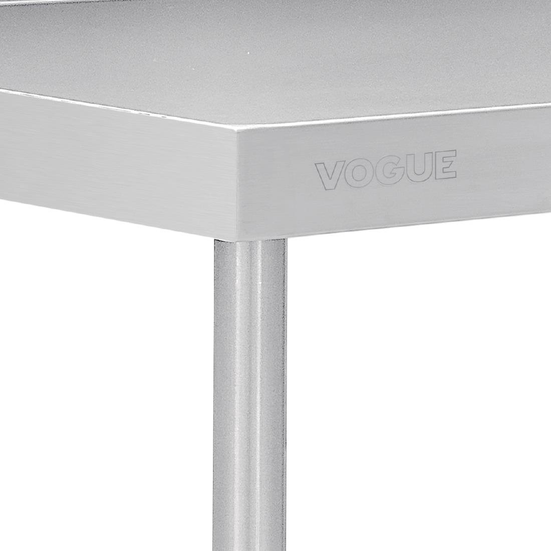 Vogue Premium Stainless Steel Table with Splashback 900mm • PAS-DA338