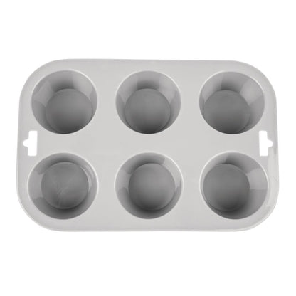Vogue Flexible Silicone Six Hole Muffin Pan • PAS-DA520