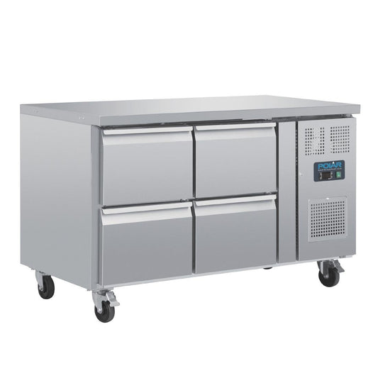 Polar U-Series Four Drawer Gastronorm Counter Fridge • PAS-DA547-A