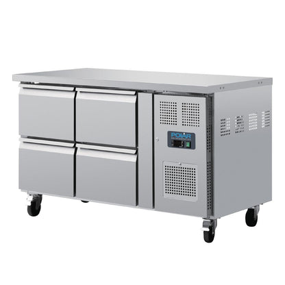 Polar U-Series Four Drawer Gastronorm Counter Fridge • PAS-DA547-A