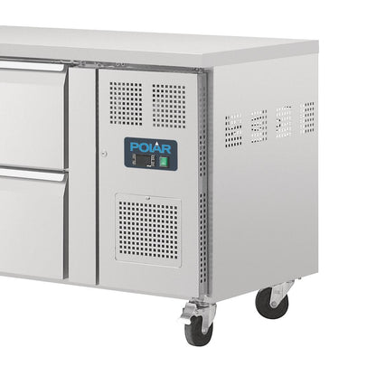 Polar U-Series Eight Drawer Gastronorm Counter Fridge (300W. Capacity: 8x1/1GN. R600a) • PAS-UA102-A