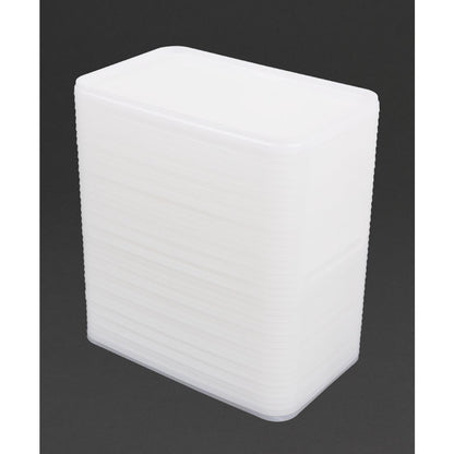 Ice Cream Container Lids 1.2Ltr (40 Pack) (192(W)x127(L)mm | Pack of 40) • PAS-DA571