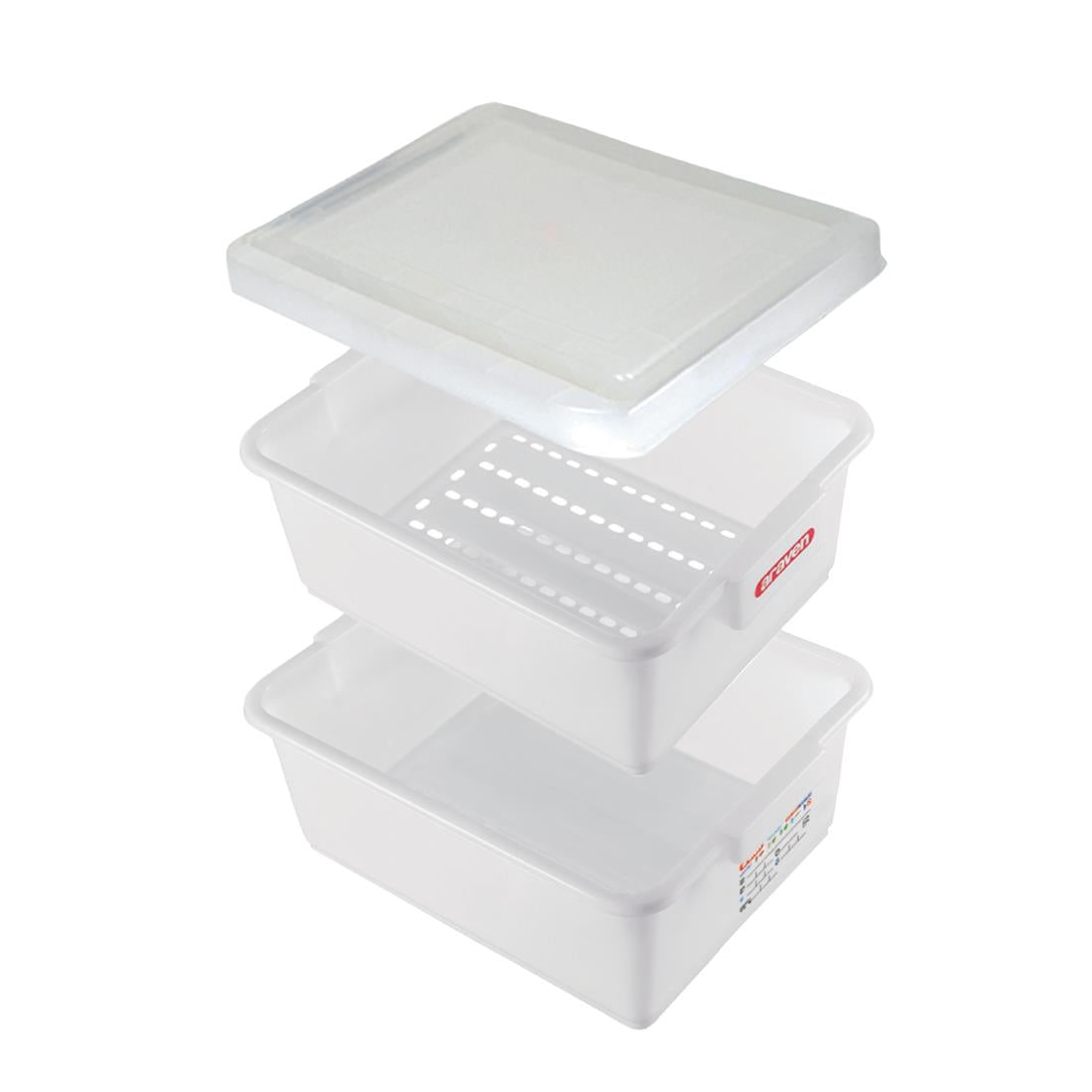 Araven Defrost Kit Set 3 Piece (Set includes: 35ltr box, 35ltr perforated insert and lid) • PAS-DA813