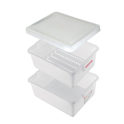Araven Defrost Kit Set 3 Piece (Set includes: 35ltr box, 35ltr perforated insert and lid) • PAS-DA813