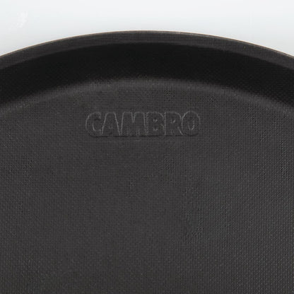 Cambro Treadlite Round Non-Slip Tray - Black - 355mm • PAS-DB003