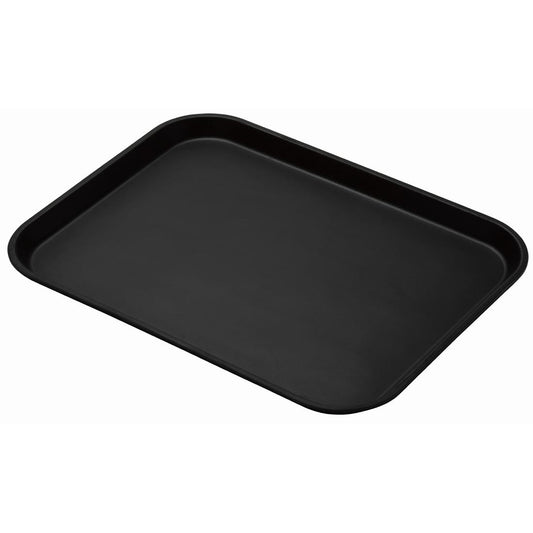 Cambro Treadlite Rectangular Non-Slip Tray - Black - 457x355mm • PAS-DB005