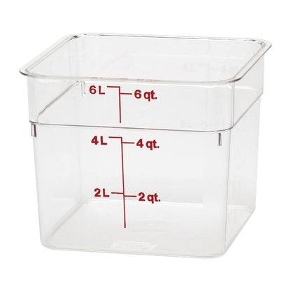 Cambro Square Polycarbonate Food Storage Container 5.7 Litre • PAS-DB010