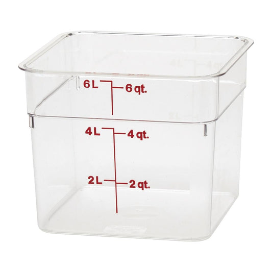 Cambro Square Polycarbonate Food Storage Container 5.7 Litre • PAS-DB010