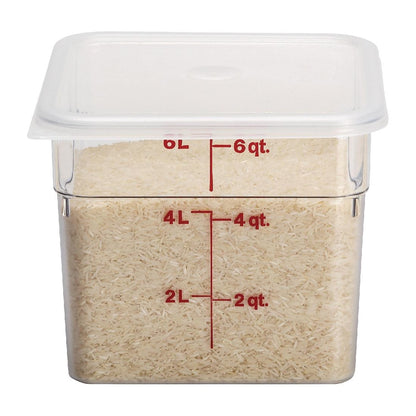 Cambro Square Polycarbonate Food Storage Container 5.7 Litre • PAS-DB010