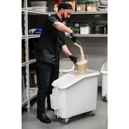 Cambro Mobile Ingredient Bin White 102Ltr • PAS-DB126