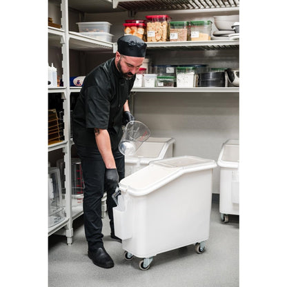 Cambro Mobile Ingredient Bin White 102Ltr • PAS-DB126