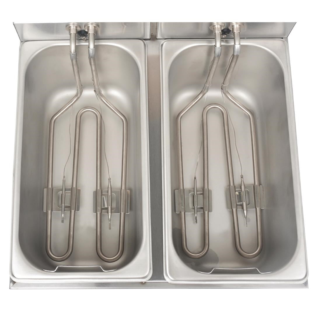Apuro Twin Tank & Basket Countertop Fryer 2x 3Ltr • PAS-DB203-A