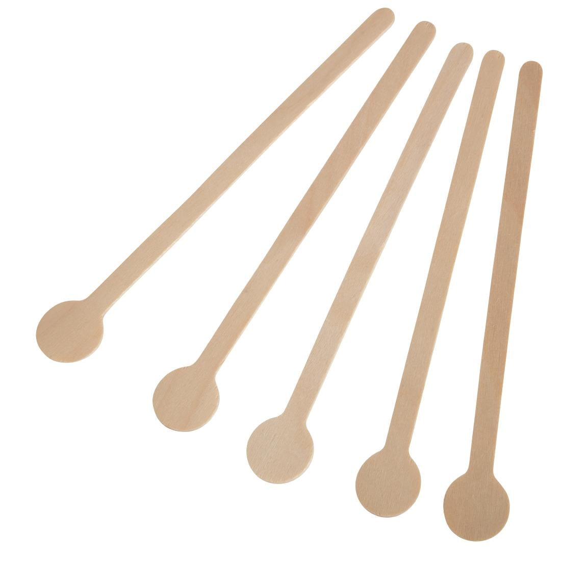 Fiesta Compostable Biodegradable Wooden Cocktail Stirrers 150mm (100 Pack) (Pack of 100) • PAS-DB493