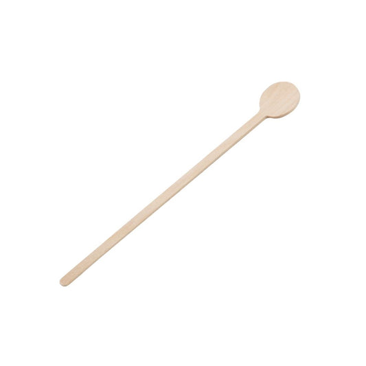 Fiesta Compostable Biodegradable Wooden Cocktail Stirrers 150mm (100 Pack) (Length: 150mm | Pack of 100) • PAS-DB493