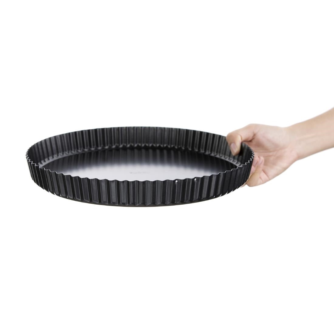 Vogue Non-Stick Quiche Tin With Removable Base 300mm • PAS-DB568