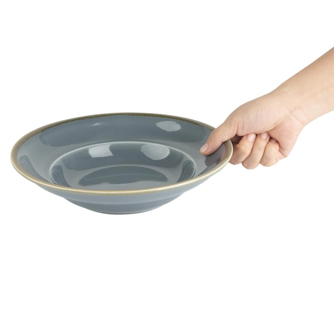 Olympia Kiln Ocean Pasta Bowl - 340ml 11.5fl oz (4 Pack) (250(Ø)mm | 9 3/4". Pack Quantity: 4) • PAS-DC305