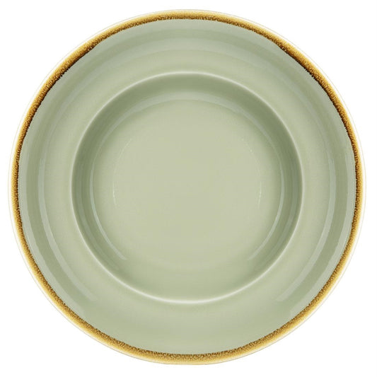 Olympia Kiln Moss Pasta Bowl - 340ml 11.5fl oz (4 Pack) (250(Ø)mm | 9 3/4". Pack Quantity: 4) • PAS-DC307