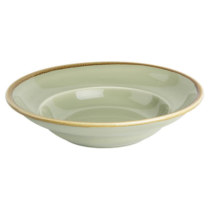 Olympia Kiln Moss Pasta Bowl - 340ml 11.5fl oz (4 Pack) (250(Ø)mm | 9 3/4". Pack Quantity: 4) • PAS-DC307