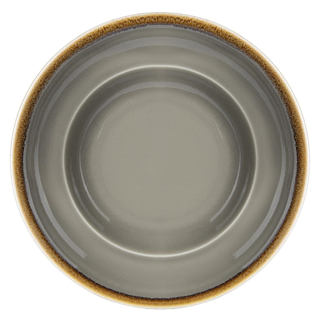 Olympia Kiln Smoke Pasta Bowl - 340ml 11.5fl oz (4 Pack) (250(Ø)mm | 9 3/4". Pack Quantity: 4) • PAS-DC308
