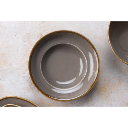 Olympia Kiln Smoke Pasta Bowl - 340ml 11.5fl oz (4 Pack) (250(Ø)mm | 9 3/4". Pack Quantity: 4) • PAS-DC308