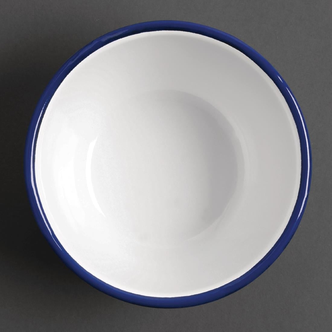 Olympia Enamel Pudding Bowls 155mm (6 Pack) (Pack of 6) • PAS-DC389