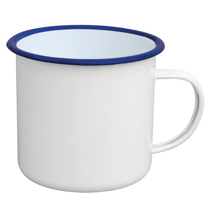 Olympia Large Enamel Soup Mug 670ml (670ml / 23.5oz. Pack quantity: 6.) • PAS-DC398
