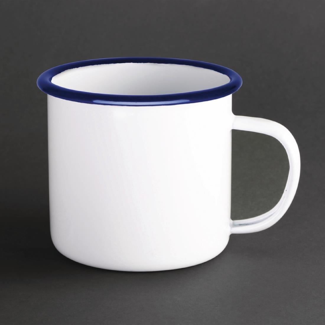 Olympia Large Enamel Soup Mug 670ml (670ml / 23.5oz. Pack quantity: 6.) • PAS-DC398
