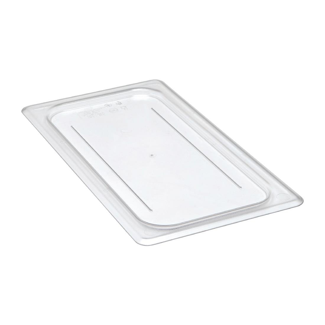 Cambro Polycarbonate Gastronorm 1/3 Flat Lid - Clear • PAS-DC664