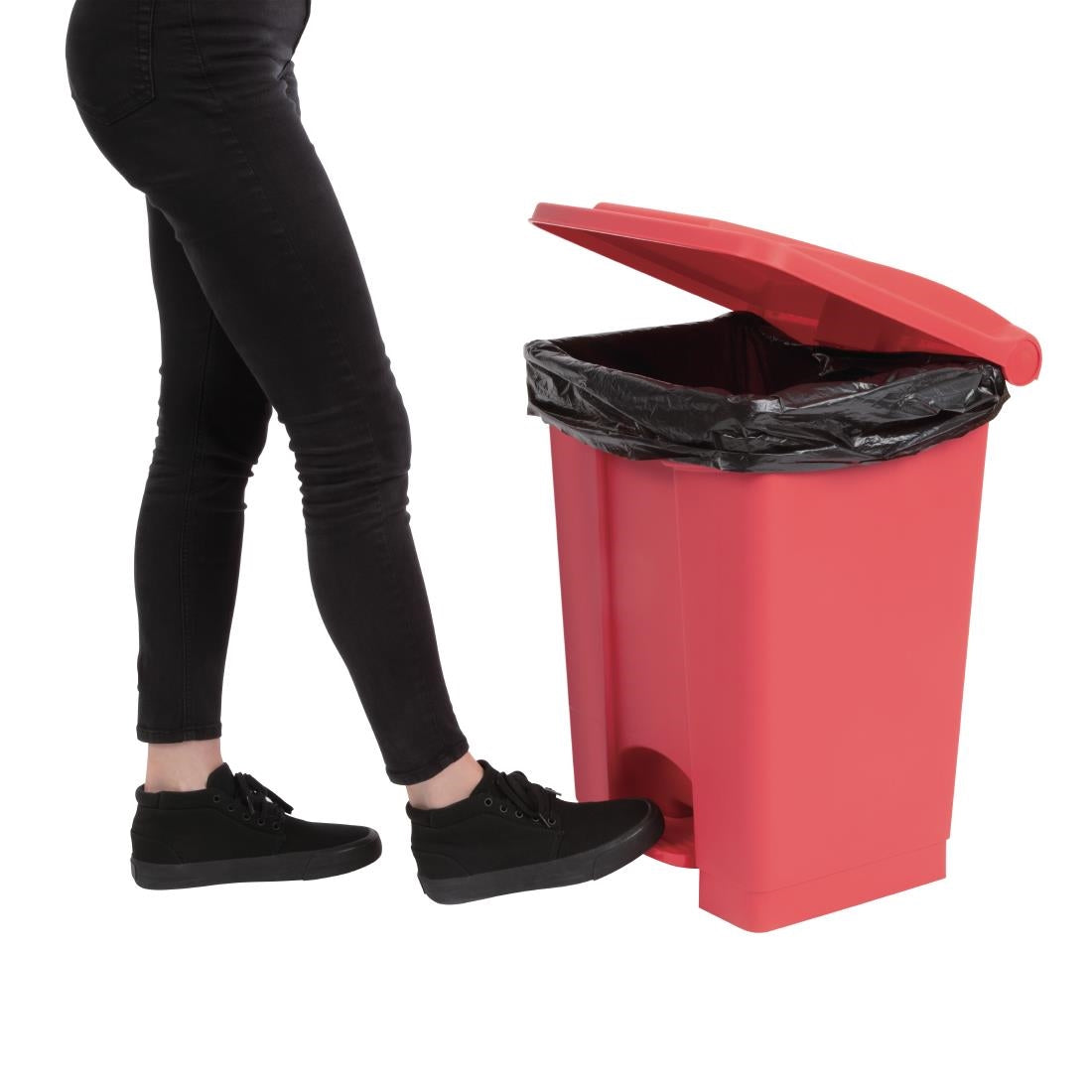 Jantex Pedal Bin Red 45Ltr • PAS-DC708