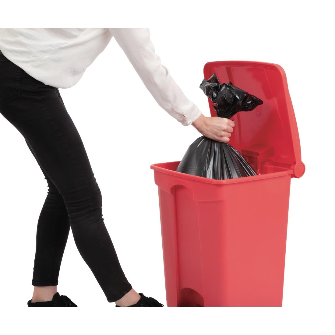 Jantex Pedal Bin Red 45Ltr • PAS-DC708