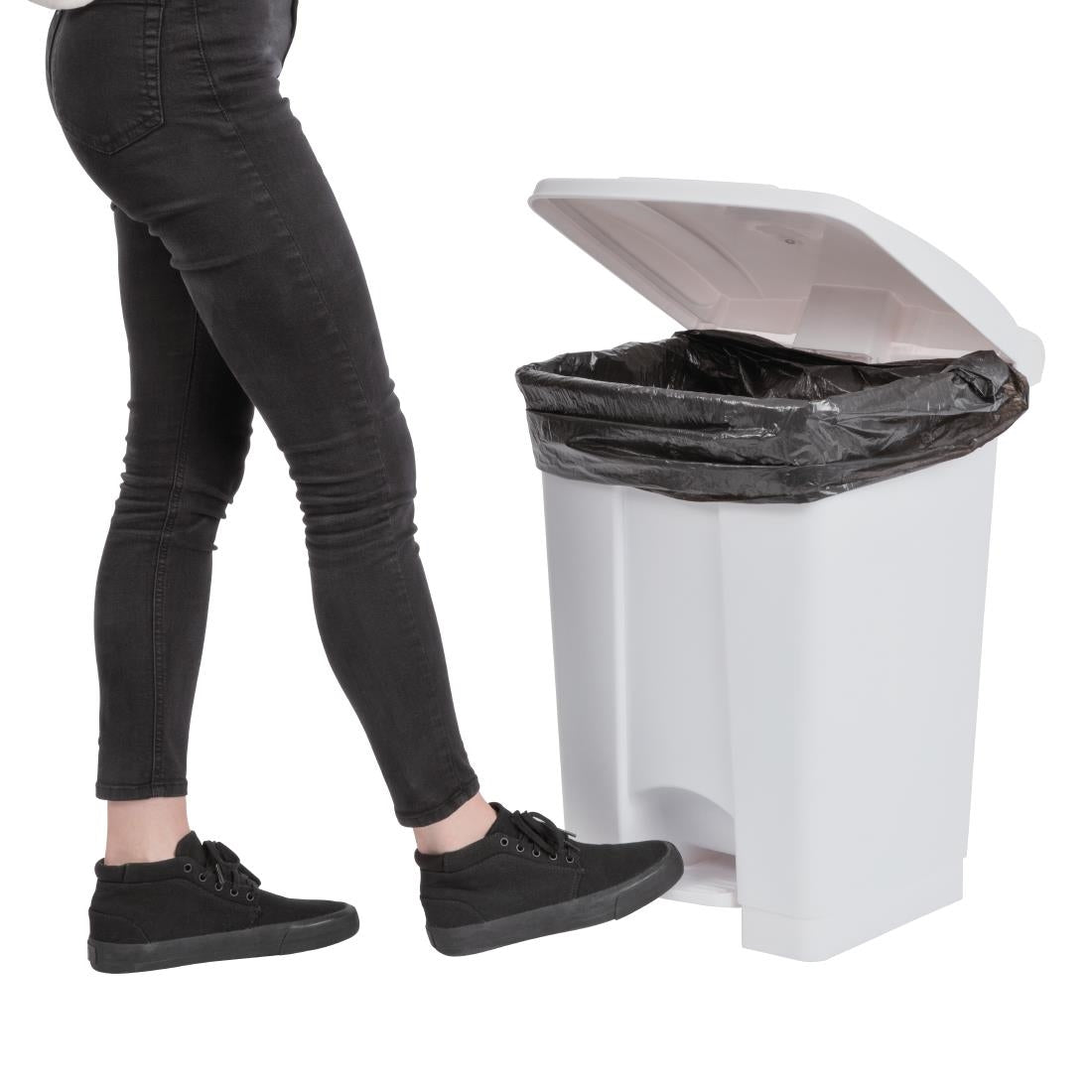 Jantex Pedal Bin White 45Ltr • PAS-DC709