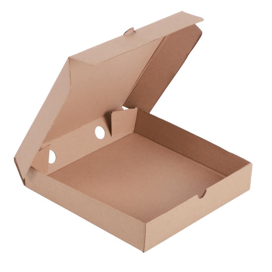 Fiesta Compostable Plain Pizza Pack Boxes 228mm (Pack of 100) • PAS-DC723