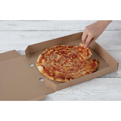 Fiesta Compostable Plain Pizza Boxes 12" (Pack of 100) • PAS-DC724