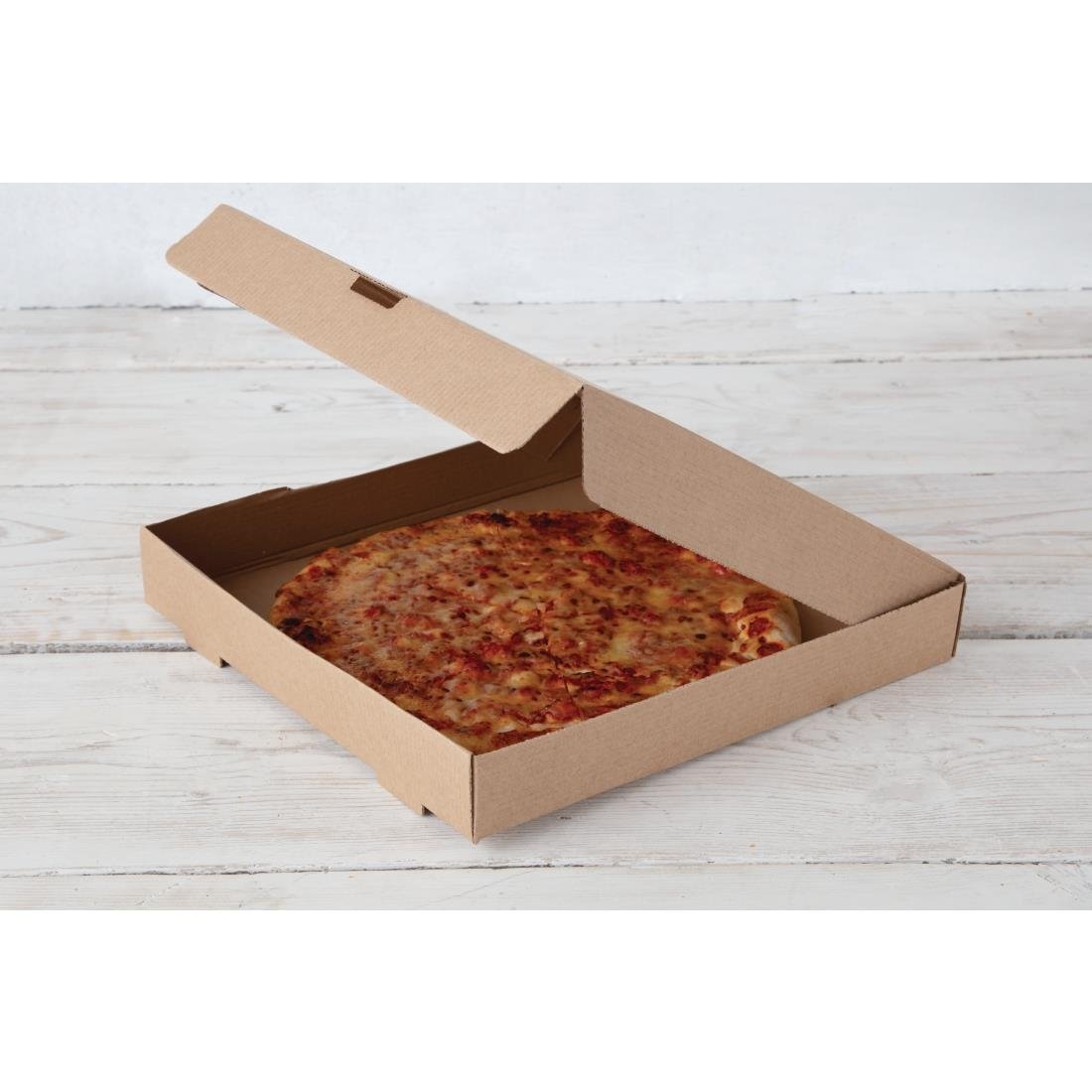 Fiesta Compostable Plain Pizza Boxes 12" (Pack of 100) • PAS-DC724