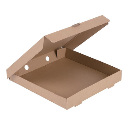 Fiesta Compostable Plain Pizza Boxes 12" (100 Pack) (Pack of 100) • PAS-DC724