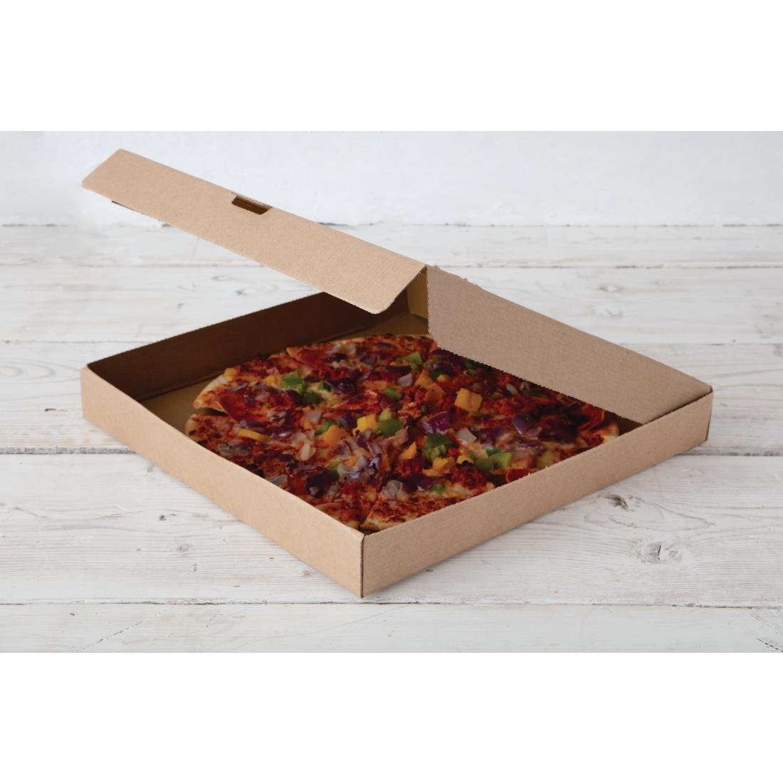 Fiesta Compostable Plain Pizza Pack Boxes 355mm (Pack of 50) • PAS-DC725