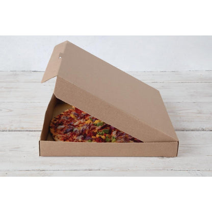 Fiesta Compostable Plain Pizza Pack Boxes 355mm (Pack of 50) • PAS-DC725