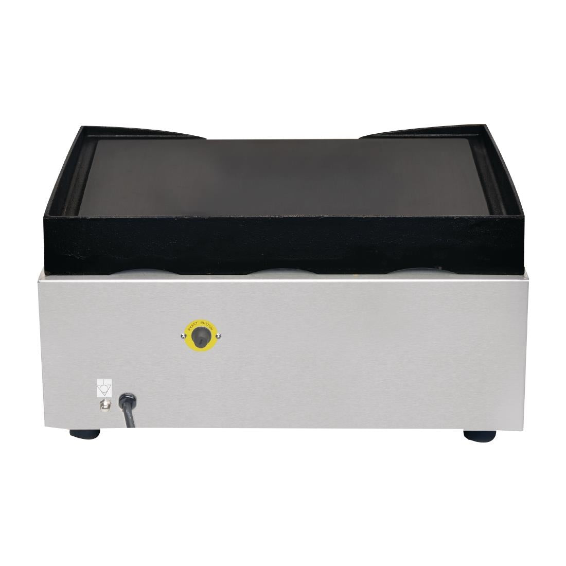 Apuro Cast Iron Countertop Electric Griddle (1.8kW. Cooking area: 385x280mm) • PAS-DC900-A