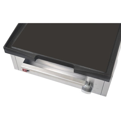Apuro Cast Iron Countertop Electric Griddle (1.8kW. Cooking area: 385x280mm) • PAS-DC900-A