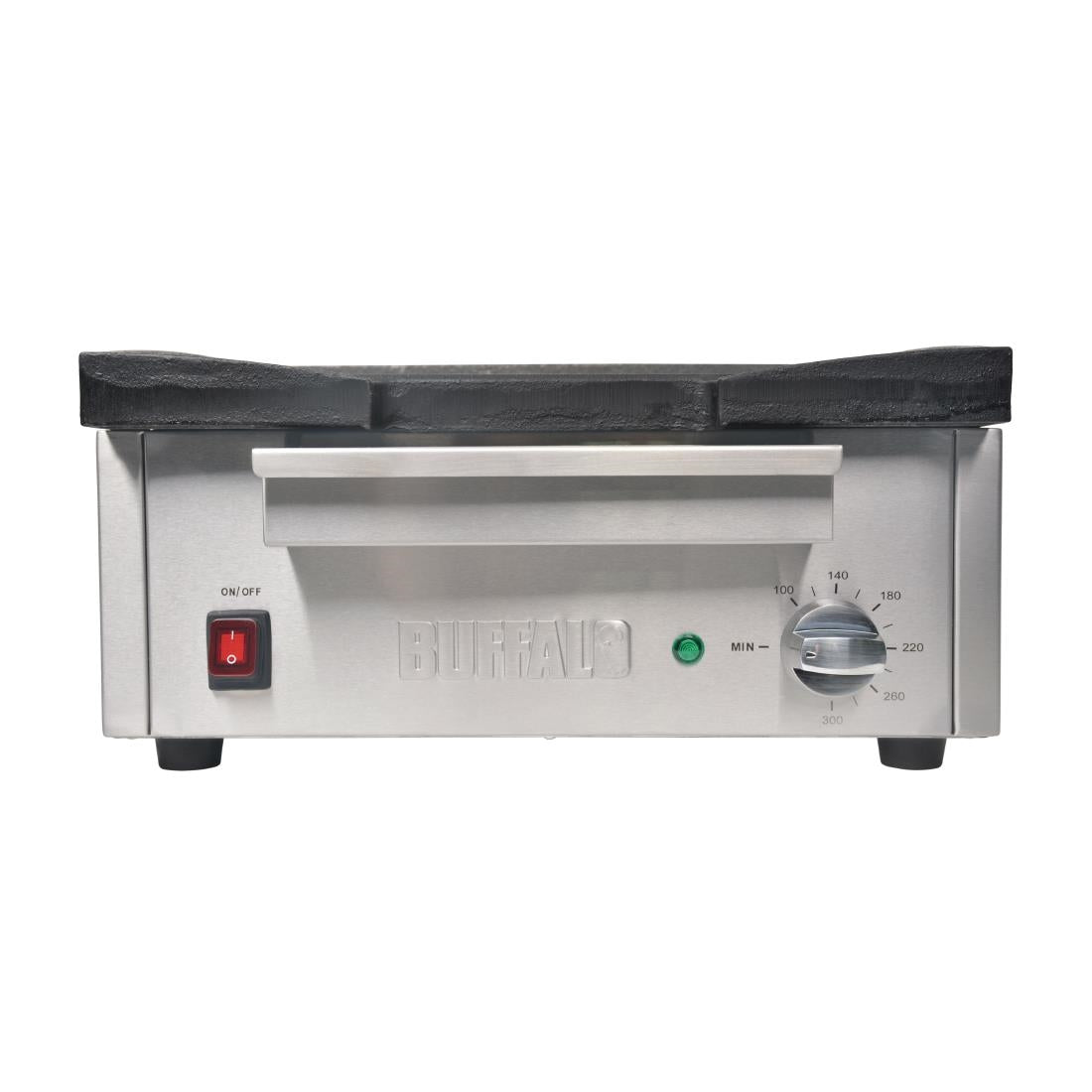 Apuro Cast Iron Countertop Electric Griddle (1.8kW. Cooking area: 385x280mm) • PAS-DC900-A