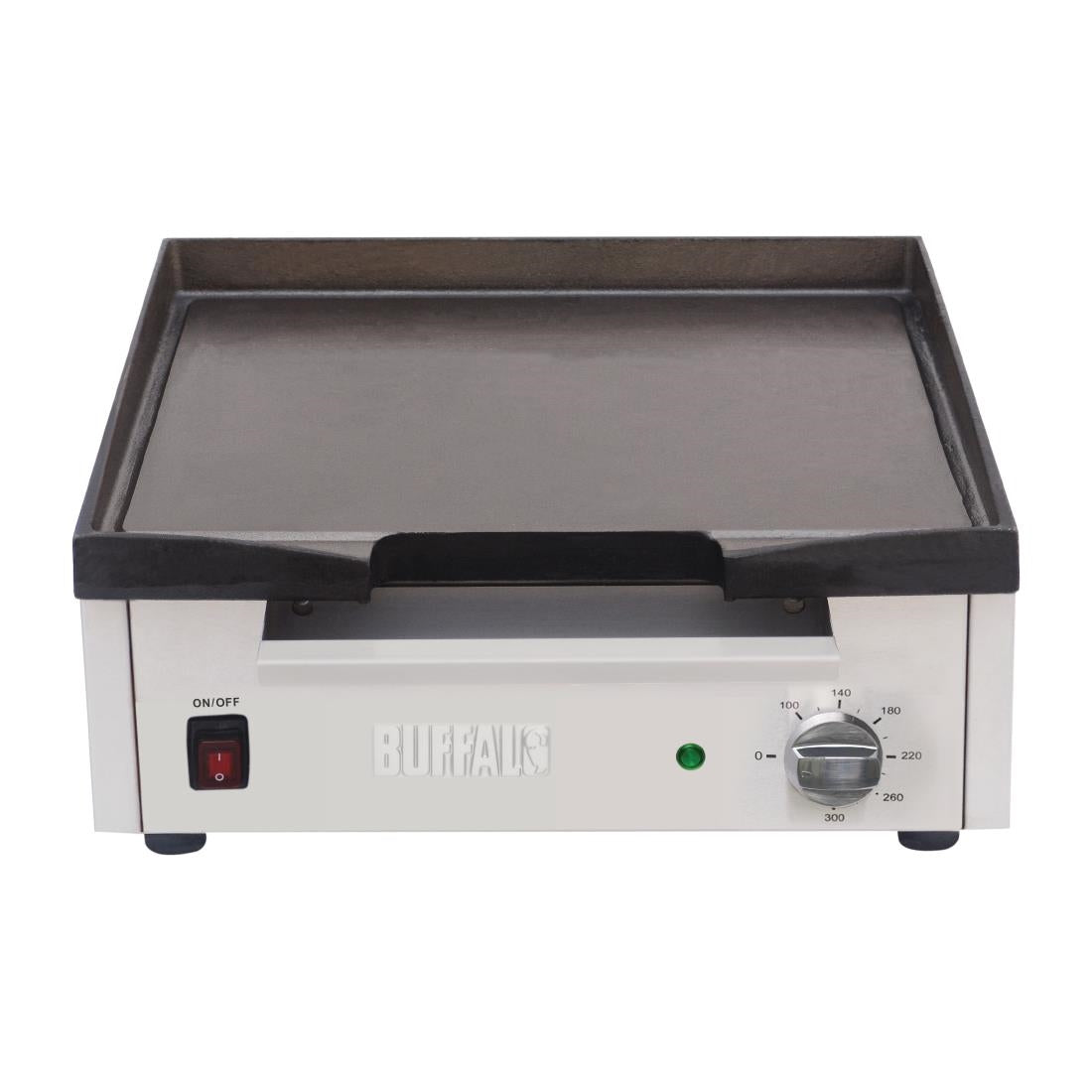 Apuro Cast Iron Countertop Electric Griddle (1.8kW. Cooking area: 385x280mm) • PAS-DC900-A