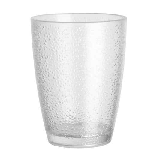 Olympia Kristallon Polycarbonate Pebbled Tumbler Clear 275ml (6 Pack) • PAS-DC928