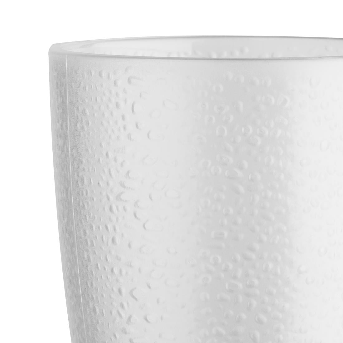 Olympia Kristallon Polycarbonate Pebbled Tumbler Clear 275ml (6 Pack) • PAS-DC928