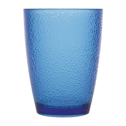 Olympia Kristallon Polycarbonate Tumbler Pebbled Blue 275ml (6 Pack) (Pack of 6) • PAS-DC929