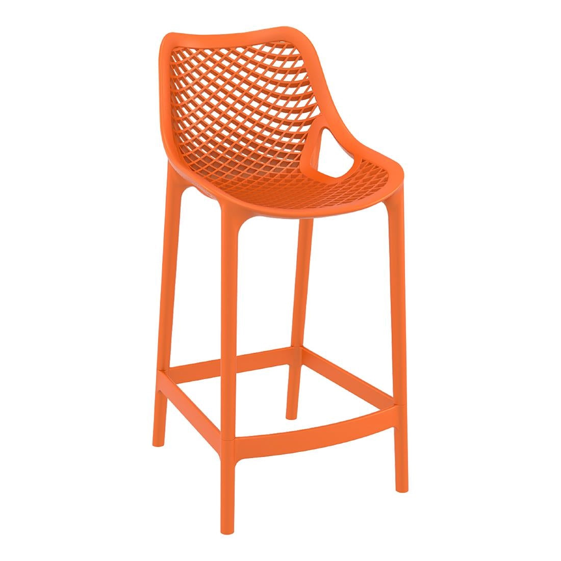 Furnlink Siesta Exclusive Air Barstool 65 - Orange (2 Pack) (Pack of 2) • PAS-DD020